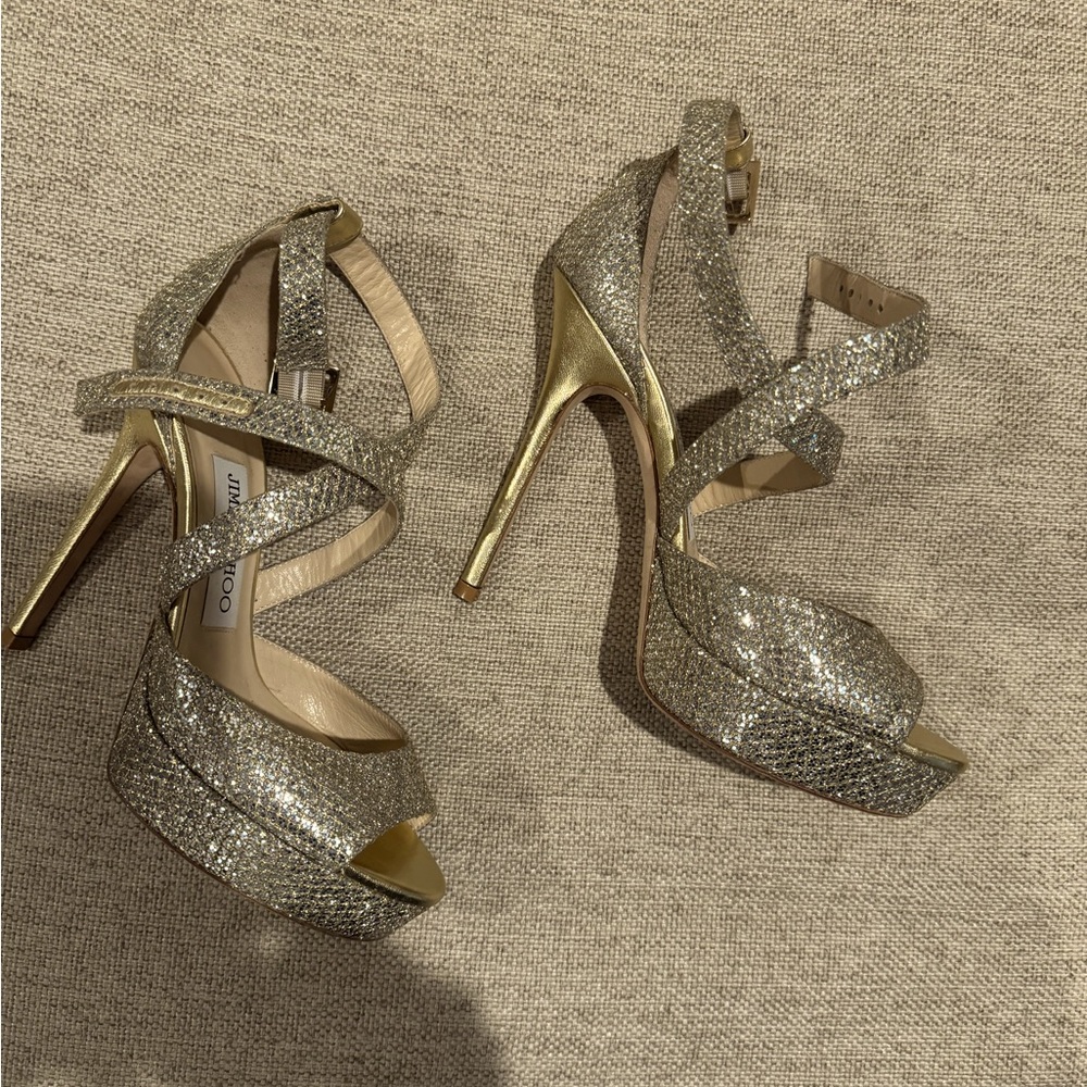 Jimmy Choo sparkly pumps
